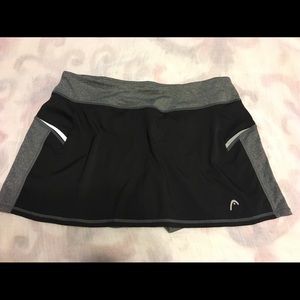 Black Head Active Skorts